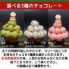選べる3種のチョコレート(抹茶チョコ、ホワイトチョコ、いちごチョコ)